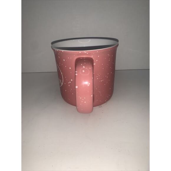 BASS PRO SHOPS Pink Ceramic Speckled 16oz. Coffee Mug Soup Cup Heavy Ceramic - Picture 2 of 5